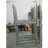 Image 3 : 2 METAL STACKING RACKS/PALLETS W/2 SIDE PANELS