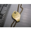 Image 6 : 10KT GOLD NECKLACE W/GOLD & DIAMOND HEART PENDANT