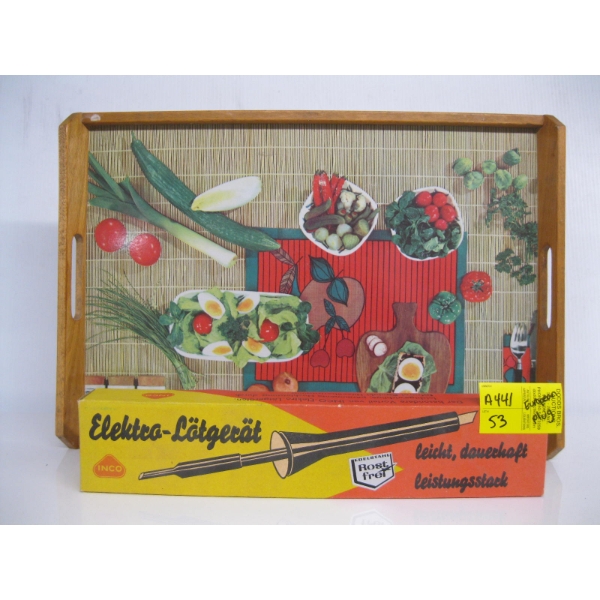 SOLDERING IRON & SERVING TRAY