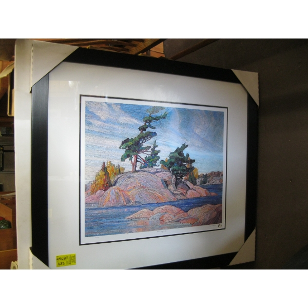 NUMBERED PRINT "ISLAND IN GEORGIAN BAY" BY F. CARMICHAEL, GROUP OF 7 ARTIST