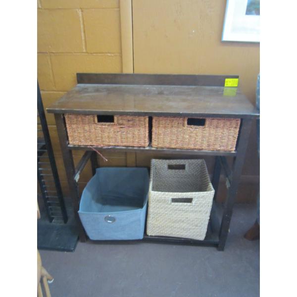 SM. DOUBLE BASKET STORAGE UNIT W/2 LARGER BASKETS
