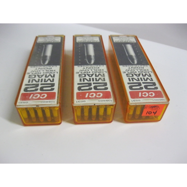 CCI 22 MINI MAG LONG RIFLE HOLLOW POINT|3X100 ROUND BOXES
