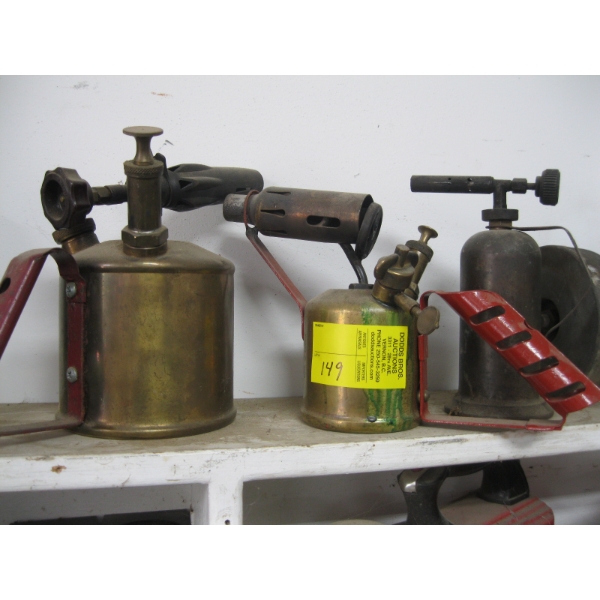 3 PLUMBER'S TORCHES