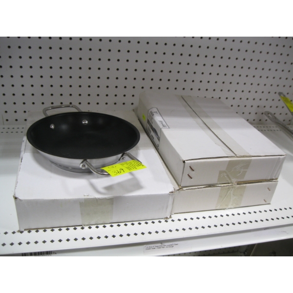 3 DUAL HANDLED 8" FRY PANS