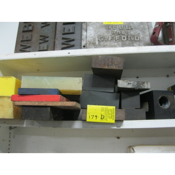 VARIOUS BLOCKS: PLASTIC, WOOD, ETC.