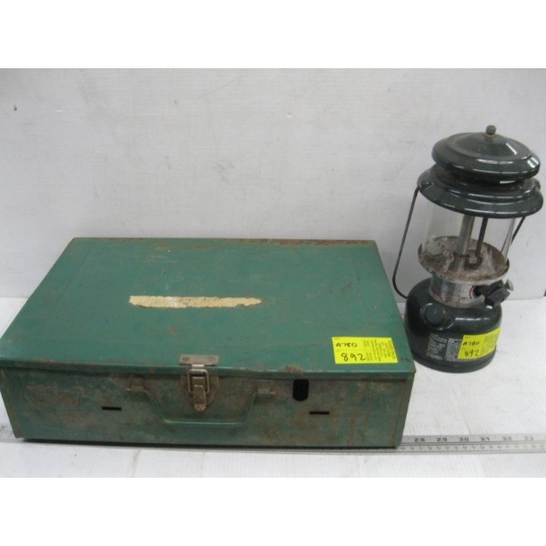 COLEMAN GAS STOVE & A GAS LANTERN