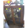 Image 3 : ANTIQUE GLASS DOOR CABINET