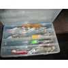 Image 7 : BLUE & TAN TACKLEBOX W/ASST. CONTENTS