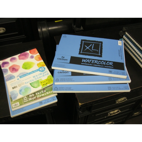 STACK OF NEW WATERCOLOR PADS