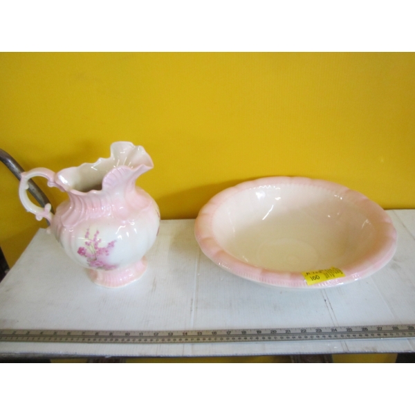 POTTERY WASH JUG & BOWL