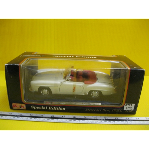 SPECIAL EDITION MERCEDEZ BENZ 190SL 1:18 SCALE