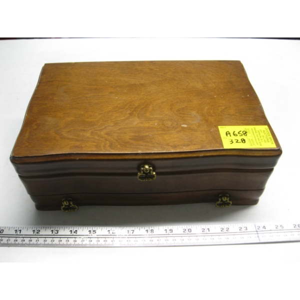 WOODEN JEWELLERY BOX  