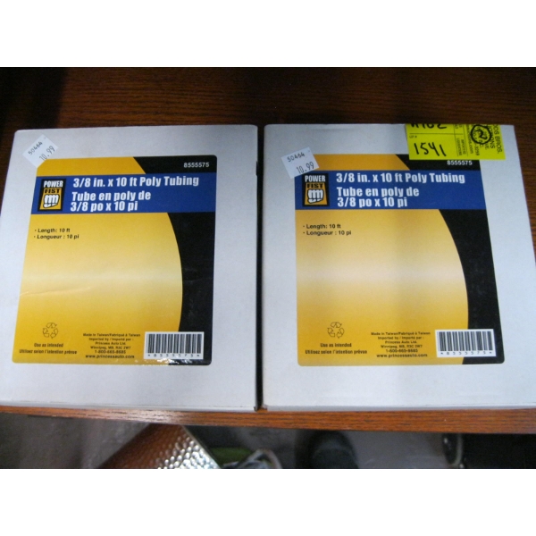2 NEW BOXES OF 3/8"X10' POLY TUBING
