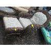 Image 1 : PATIO WICKER LIKE PATIO CHAIR & MATCHING FOOTSTOOL