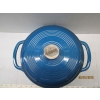 Image 2 : BLUE CAST POT W/LID