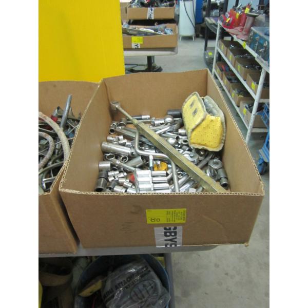 BOX OF MISC. SOCKETS - 3/8 MOSTLY