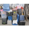 Image 1 : ASST. PLASTIC STORAGE BINS - NOT ALL LIDS ARE THERE