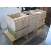 2 WOOD FINISH CABINET UNITS