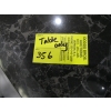 Image 4 : LG. MARBLE TOP WOOD FRAME DINING TABLE, 7'X40"