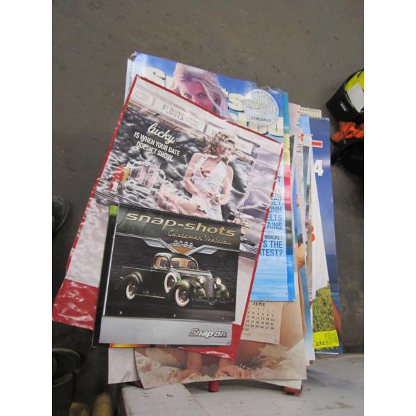 ASST. VINTAGE CALENDARS, POSTERS, ETC.