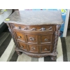 Image 1 : MARBLE TOP LG. 3 DRAWER NIGHTSTAND