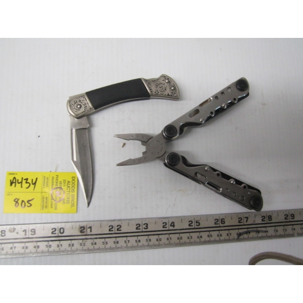 OLYMPIA MULTI TOOL & A FOLDING RUKO KNIFE
