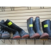 Image 4 : 3 PAIRS VARIOUS SZ GUMBOOTS, SPIKED BOOTS