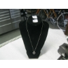 Image 2 : STERLING SILVER (.925) NECKLACE W/HEART PENDANT, 18", 4G