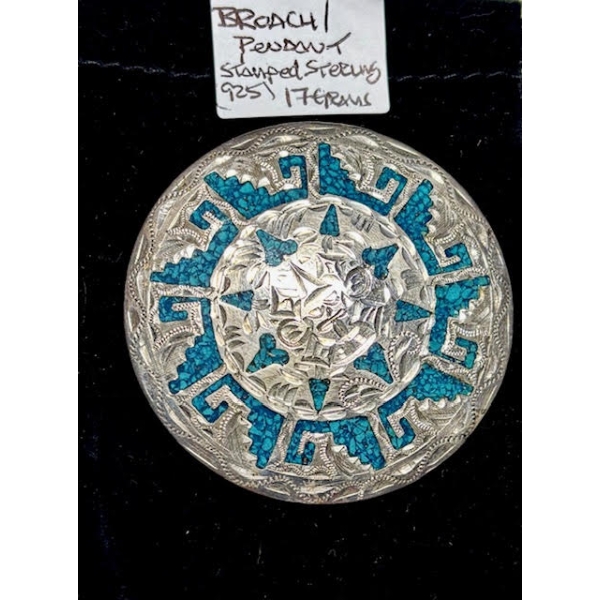 BROACH/PENDANT STAMPED .925 STERLING, 17G