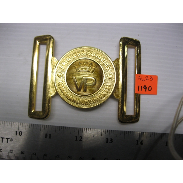 PRINCESS PATRICIA CDN LIGHT INFANTRY BELT BUCKLE