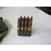 Image 2 : 2 VINTAGE MILITARY 30 CALIBER AMMO BELTS - CAL 30 BALL M2 - 8 ROUND FULL CLIPS