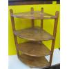 Image 1 : WOODEN CORNER SHELF UNIT