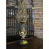 Image 1 : UNIQUE BRASS BASED LAMP W/FIGURINE