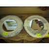Image 1 : 2 POTTERY FRAMED WALL MIRRORS