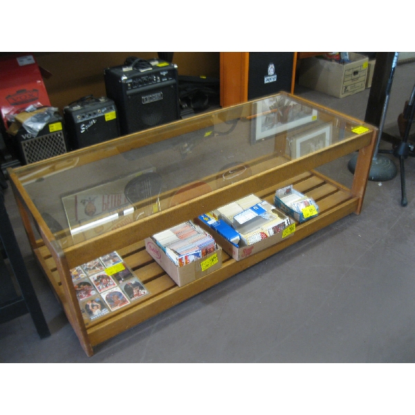 GLASS TOP COFFEE TABLE