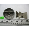 Image 2 : SILVER STAMPED STERLING PIN & FISH DESIGN SILVER TIE SLIDER, UNMARKED