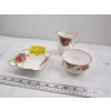 Image 1 : ROYAL ALBERT OLD COUNTRY ROSE SMALLER CREAM & SUGAR BOWL & SM. DISH