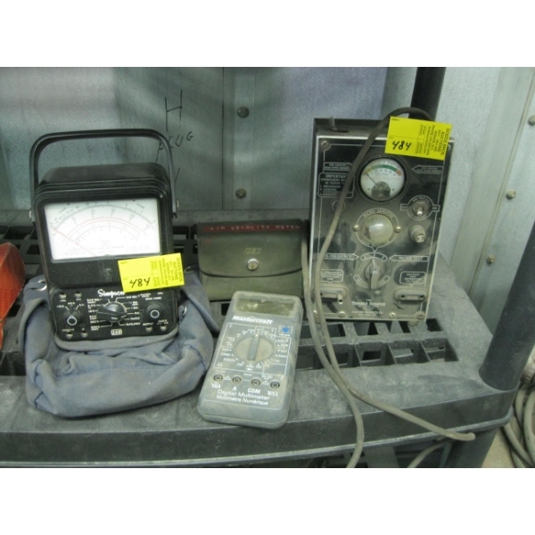ELECTRONIC TEST METERS - SIMPSON, MASTERCRAFT, ETC.