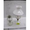 Image 1 : 2 MILK GLASS BASED OIL LANTERNS