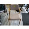 Image 1 : WOOD FRAMED LIGHT UPHOLSTERED ARMCHAIR