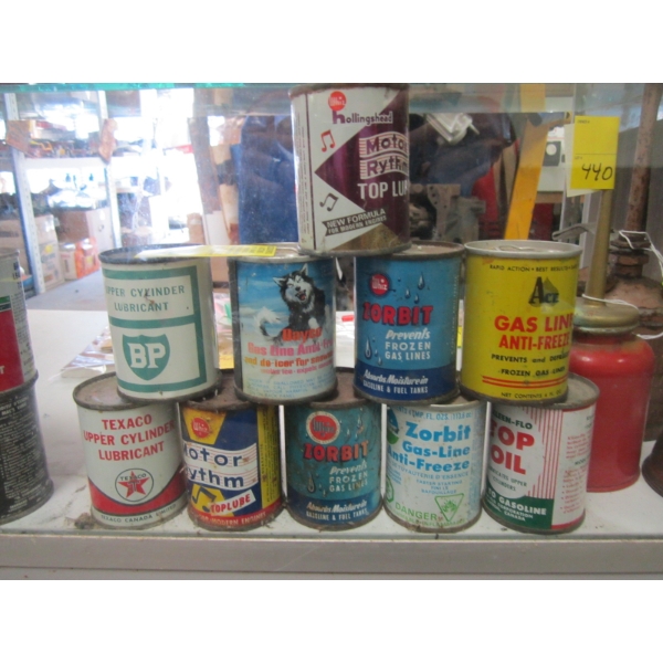 10 MINI AUTOMOTIVE TINS