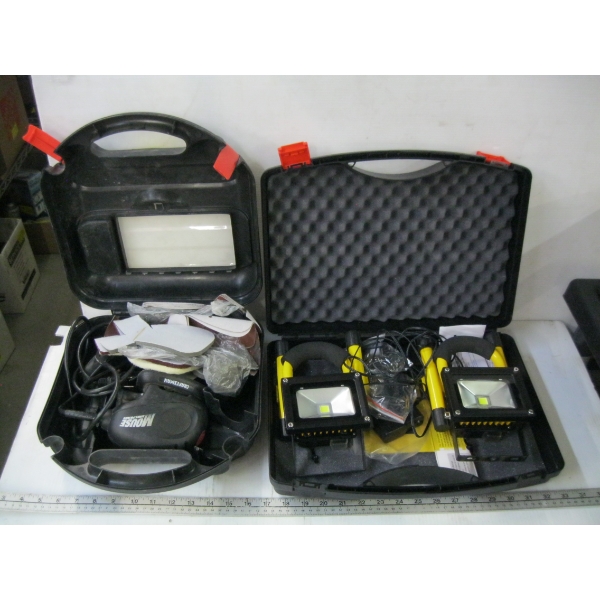 CRAFTSMAN SANDING MOUSE & PAIR OF LED WORK LIGHTS