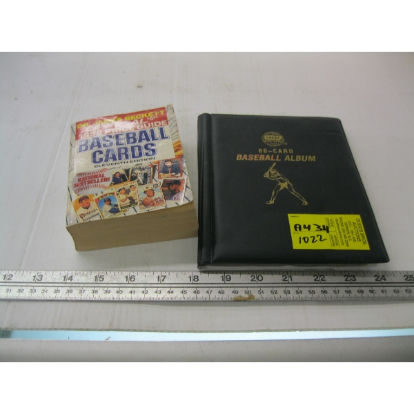 BASEBALL BOOK & A SM. LOT OF BASEBALL CARDS
