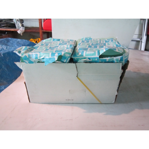 BOX OF GREEN PAPER