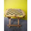 Image 2 : FOLDING CHESSBOARD TABLE, BATH STOOL & METAL RACK