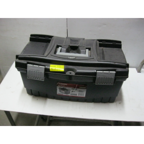 BLACK HUSKY TOOLBOX W/ASST. CONTENTS