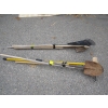 Image 1 : 2 BUNDLES OF ASST. SHOVELS, RAKES, BRUSHES, ETC.
