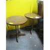 Image 1 : 2 SMALL ROUND PINE END TABLES