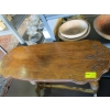 Image 4 : STRETCHER BASED ANTIQUE CARVED TOP HALL TABLE