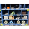 Image 1 : BLUE METAL 18 COMPARTMENT CABINET W/CONTENTS